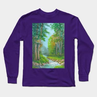 Landscape Waterfall Long Sleeve T-Shirt